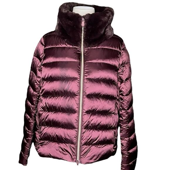 SAVE THE DUCK Burgundy Puffer Hoodie - Picture 5 of 9